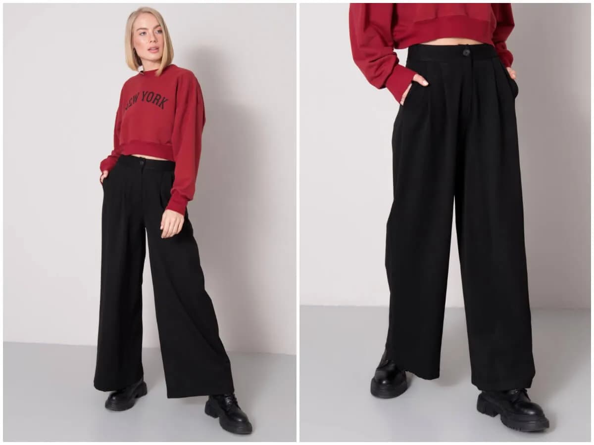 Szerokie spodnie: jaką bluzkę wybrać, by wyglądać zjawiskowo?